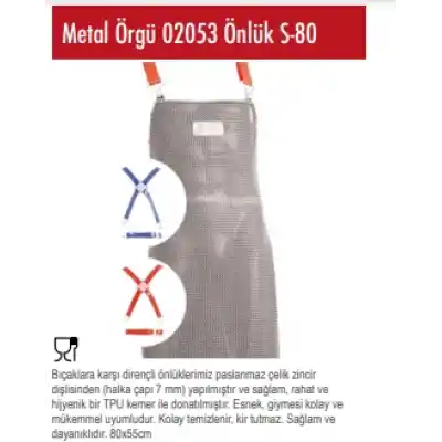 Metal Örgü Önlük 02053 s-80