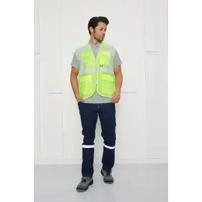 Mühendis Tipi İkaz Yeleği (SARI)