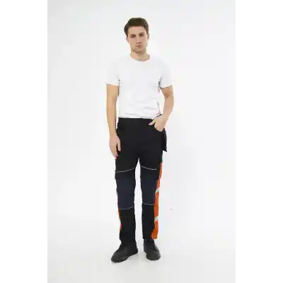 Orange Safety Harman Karışımı Likrali Tactical Pantolon