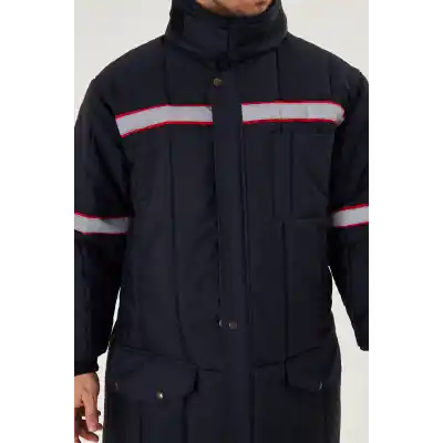 Orange Safety Şişme SHD Montu Reflektörlü Lacivert