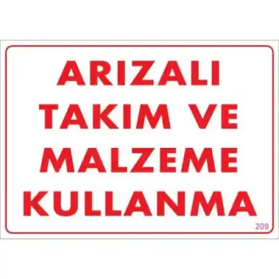 Pvc Levha Arızalı Takım ve Malzeme Kullanma 25X35 Cm