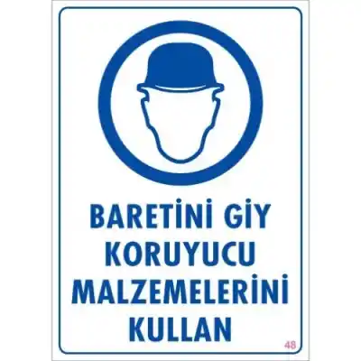 Pvc Levha Baretini Giy Koruyucu Malzemelerini Kullan 25X35 Cm