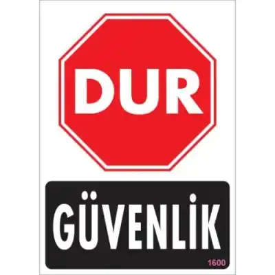 Pvc Levha Dur Güvenlik 25*35 cm