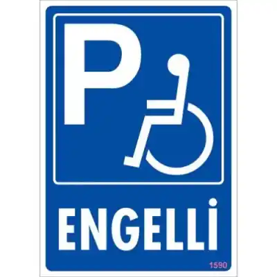 Pvc Levha Engelli 25*35 cm