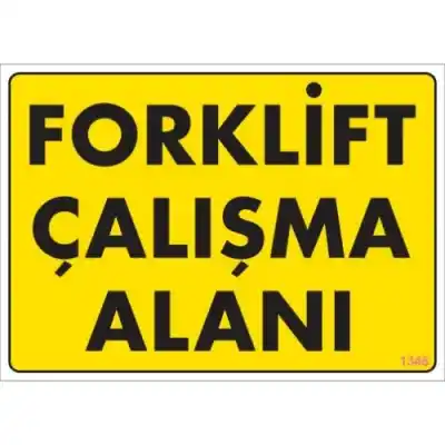 Pvc Levha Forklift Çalışma Alanı 25*35 cm
