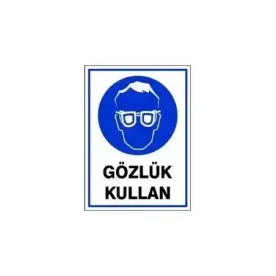 Pvc Levha Gözlük Kullan 25X35 Cm