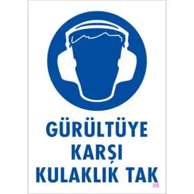Pvc Levha Gürültüye Karşı Kulaklık Tak 25X35 Cm