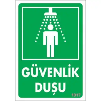 Pvc Levha Güvenlik Duşu  17,5*25 cm