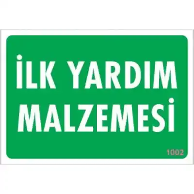 Pvc Levha İlkyardım Malzemesi 17,5*25 cm
