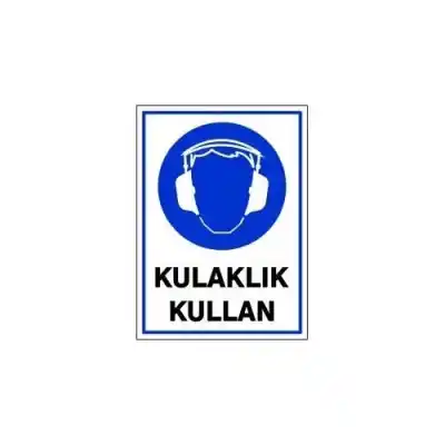 Pvc Levha Kulaklık Kullan 25X35 Cm