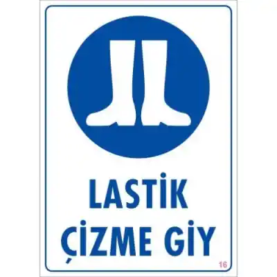 Pvc Levha Lastik Çizme Giy 25X35 Cm