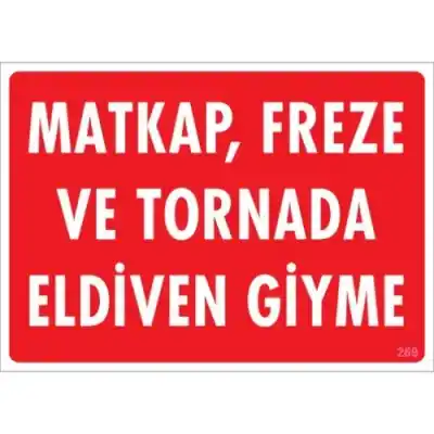 Pvc Levha Matkap Freze ve Tornada Eldiven Giyme 25X35 Cm