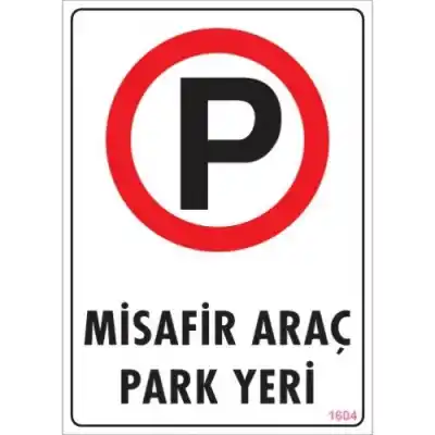 Pvc Levha Misafir Araç Yeri 25*35 cm