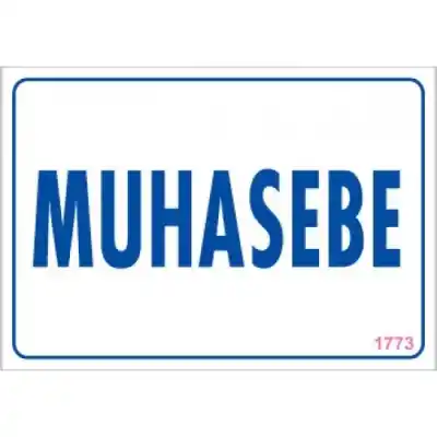 Pvc Levha Muhasebe 17,5*25 cm