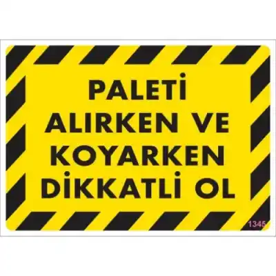 Pvc Levha Paleti Alırken ve Koyarken Dikkatli Ol 25*35 cm