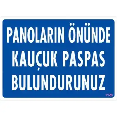 Pvc Levha Panoların Önüne Kauçuk Paspas  25*35 cm
