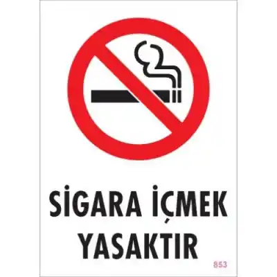 Pvc Levha Sigara İçmek Yasaktır 25X35 Cm