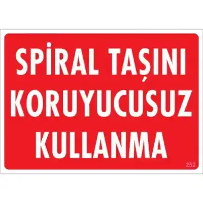 Pvc Levha Spiral Taşını Koruyucusuz Kullanma 25X35 Cm