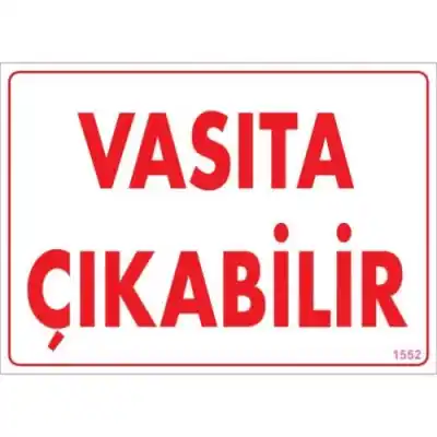 Pvc Levha Vasıta Çıkabilir 25*35 cm
