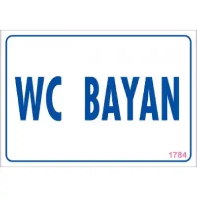 Pvc Levha WC Bayan 17,5*25 cm