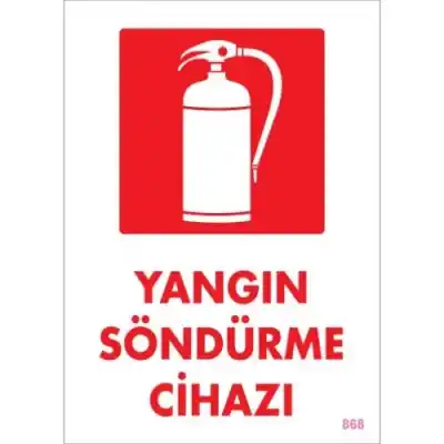 Pvc Levha Yangın Söndürme Cihazı 25X35 Cm