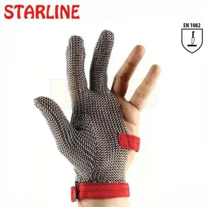 3 Parmak Çelik Örgü Eldiven