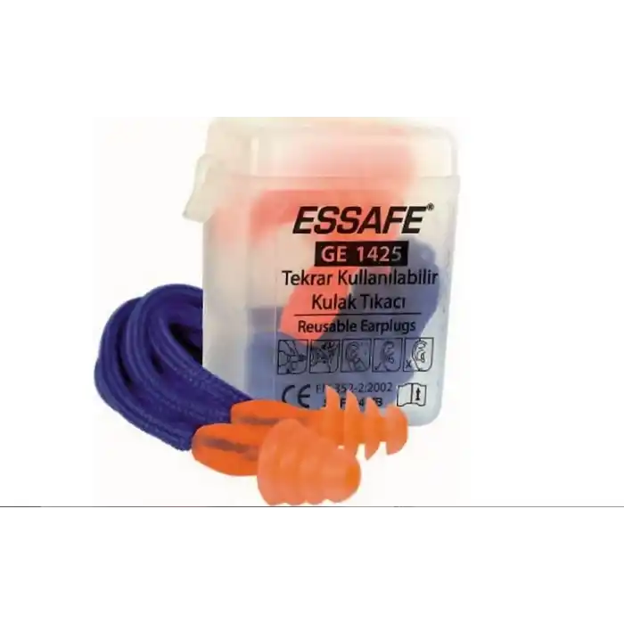 Essafe GE-1425 Kordonlu Kulak Tıkacı 5 Adet