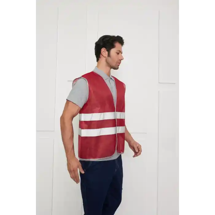 İkaz Yeleği Reflektifli Bordo