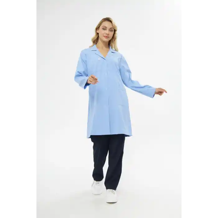 İş Önlüğü Alpaka Bayan Açık Mavi