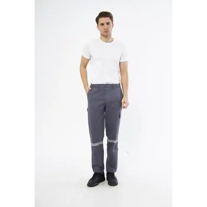 İş Pantolonu 7/7 Gabardin %100 Pamuk Kargo Cepli Kışlık