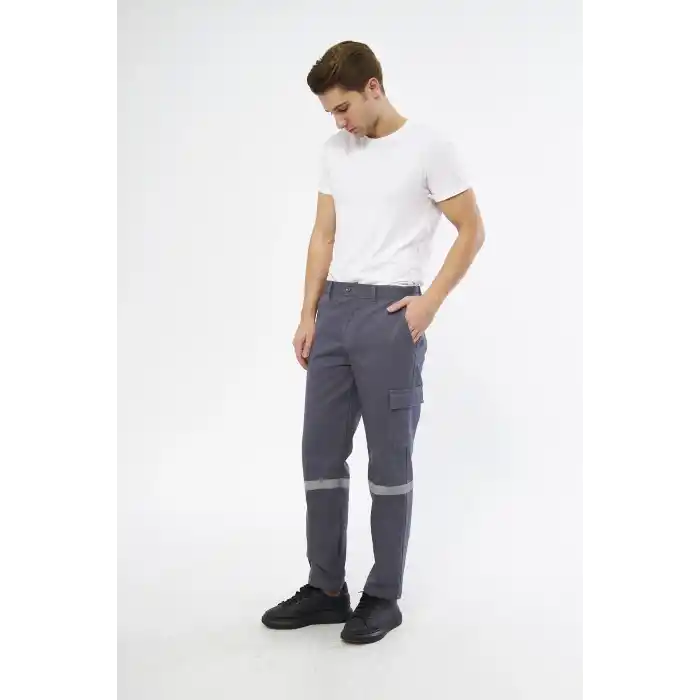 İş Pantolonu 7/7 Gabardin %100 Pamuk Kargo Cepli Kışlık