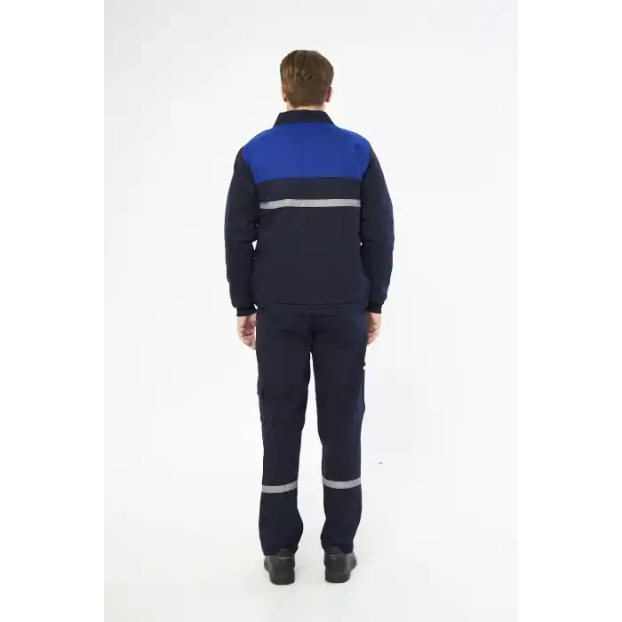 İş Takımı 7/7 Gabardin %100 Pamuk Kapitoneli Reflektörlü Kışlık