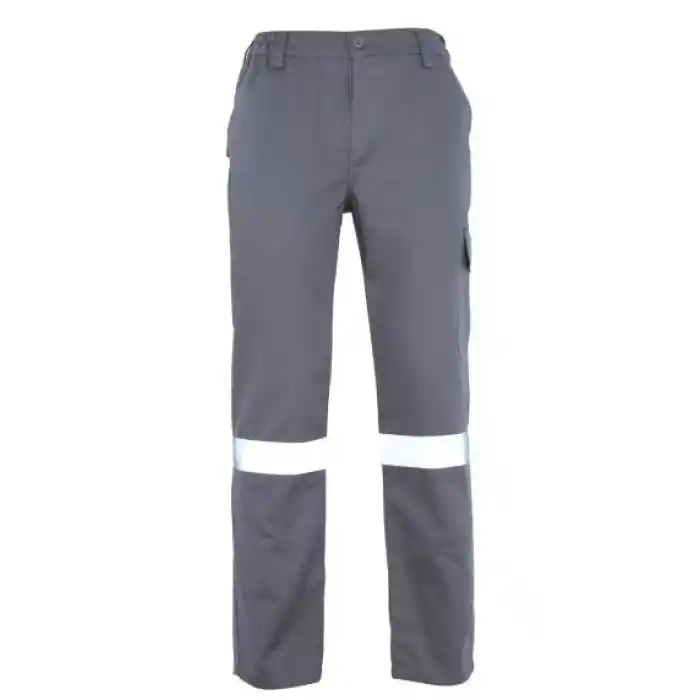 İş Takımı 7/7 Gabardin Gri %100 Pamuk Kapitoneli Reflektörlü Kışlık