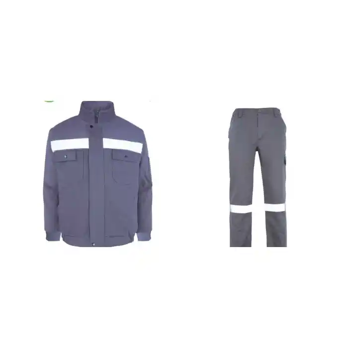 İş Takımı 7/7 (mont+pantolon) Reflektörlü %100 Pamuk Kapitoneli Kışlık
