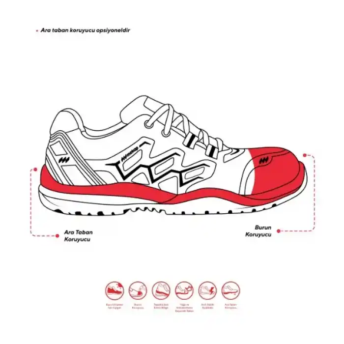 Mekap Pro Fresh RMK-95 S1 Alüminyum Burun Koruyuculu İş Ayakkabısı
