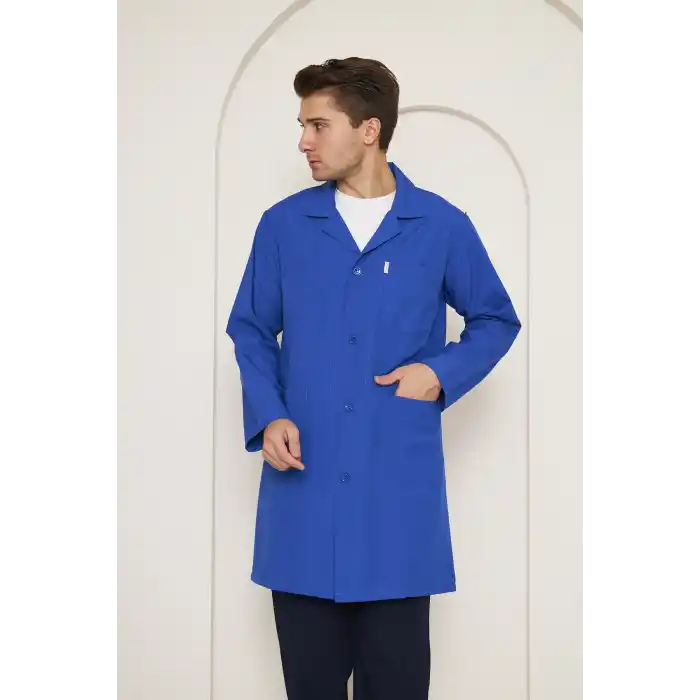 Mervem Erkek Sax mavi İş Önlüğü Alpaka