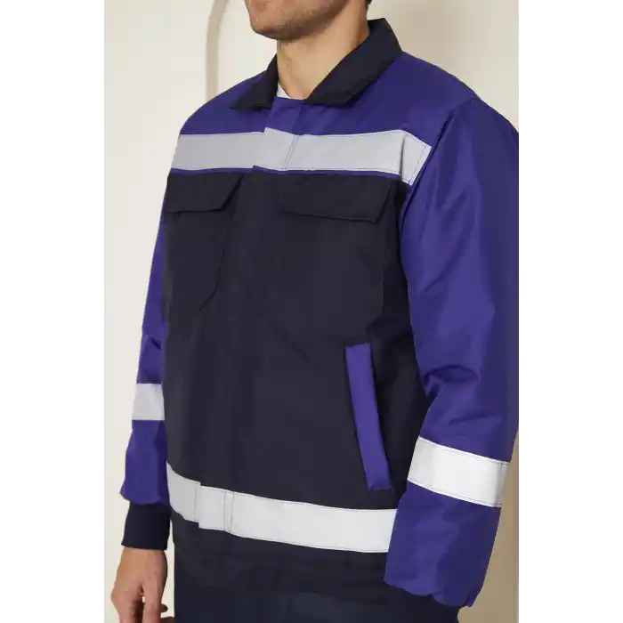 Mervem Saks Mavi Robalı Lacivert Soğuk Hava Montu Su Ve Rüzgar İticili