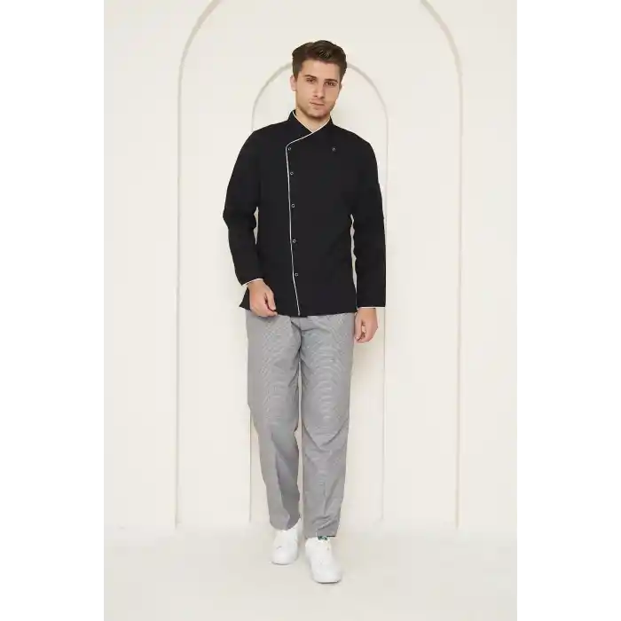 Mervem Siyah Aşçı Ceketi