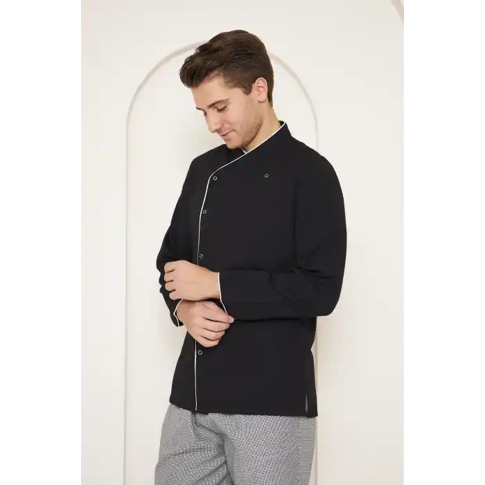 Mervem Siyah Aşçı Ceketi