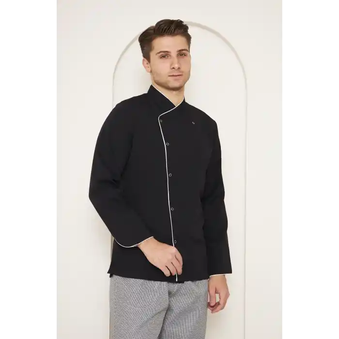 Mervem Siyah Aşçı Ceketi