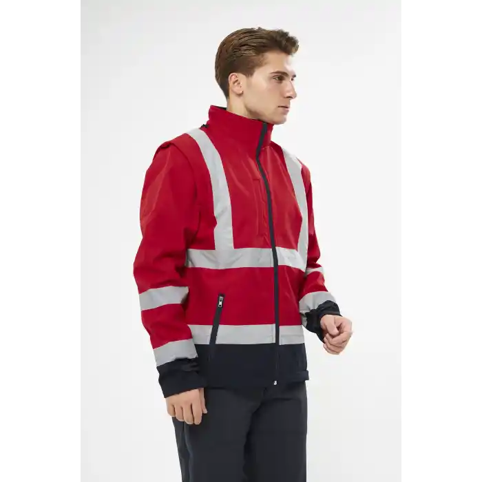 Mervem Softshell Mont Reflektörlü Kolları Çıkmalı