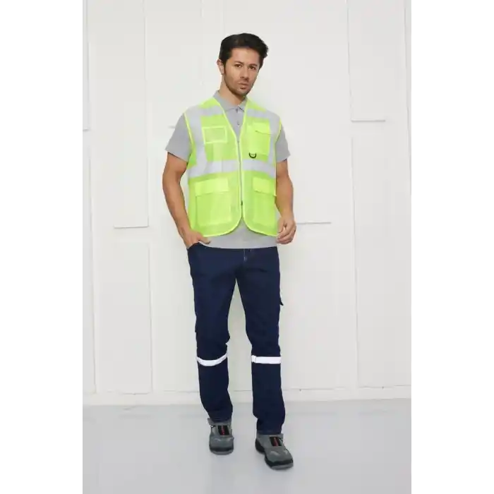 Mühendis Tipi İkaz Yeleği (SARI)