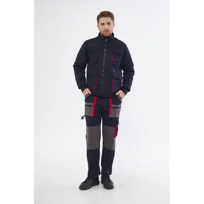 Orange Safety Lacivert Harman Karışımı Ceket Pantolon