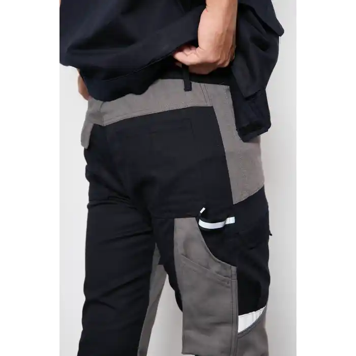 Orange Safety Lacivert Takım Mısır Harman Karışımı Yelek + Pantolon