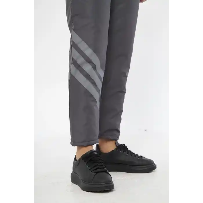 Orange Safety Oxford İçi Kapitoneli Gri Soğuk Hava Pantolonu