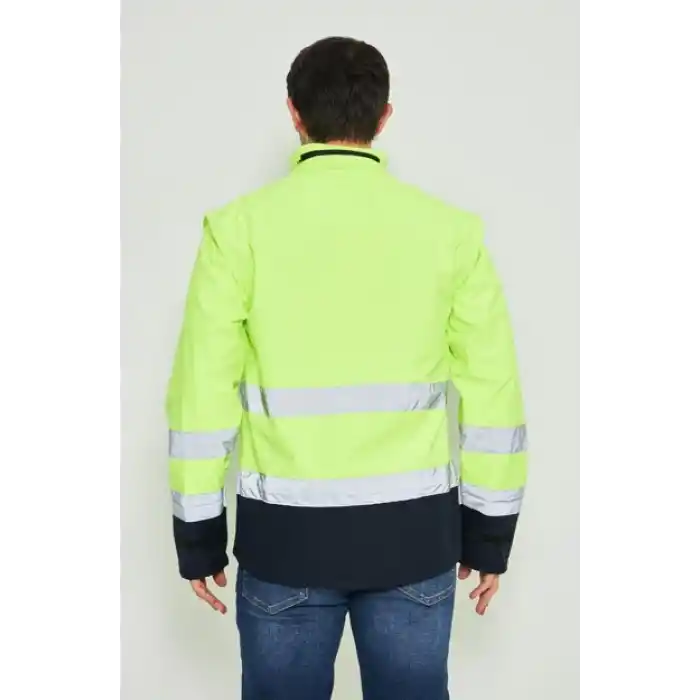 Orange Safety Sarı Softshell Mont Reflektörlü