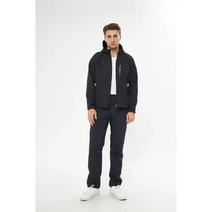 Orange Safety Softshell Gri Mont Ceket