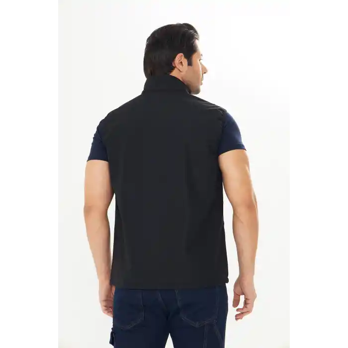 Orange Safety Softshell Siyah Yelek