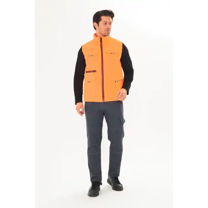 Orange Safety Softshell Turuncu Yelek