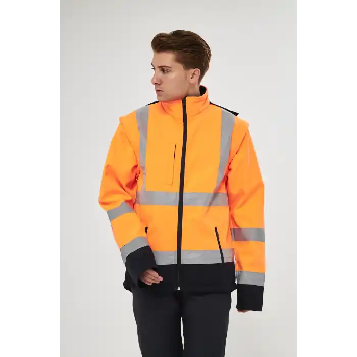 Orange Safety Turuncu Softshell Mont Reflektörlü